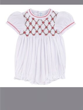 Feltman brother Christmas collection Smocked Short-Sleeve Bubble